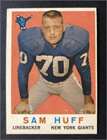 1959 Topps Sam Huff Rookie Card #51
