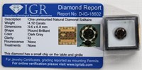 DIAMOND - LOOSE STONE - 4.12 CARATS