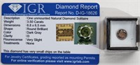 DIAMOND - LOOSE STONE - 3.50 CARATS