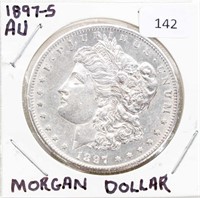 1897-S/AU MORGAN DOLLAR