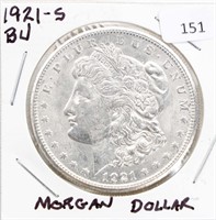 1921-S/BU MORGAN DOLLAR