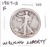 1927-S/FINE WALKING LIBERTY HALF DOLLAR