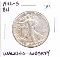 1942-S/BU WALKING LIBERTY HALF DOLLAR