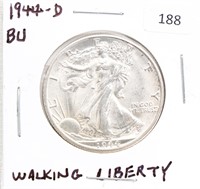 1944-D/BU WALKING LIBERTY HALF DOLLAR