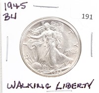1945-P/BU WALKING LIBERTY HALF DOLLAR