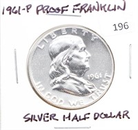 1961-P PROOF FRANKLIN HALF DOLLAR