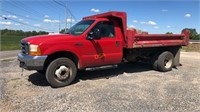 2000 Ford F450 XL Contractors Dump Truck,