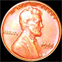 1955/55 DDO Lincoln Wheat Penny CLOSELY UNC