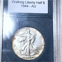 1944 Walking Half Dollar PCS - AU