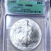 1997 Silver Eagle ICG - MS69
