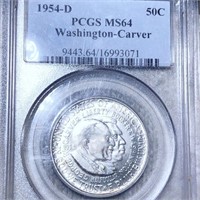 1954-D Washington/Carver Half Dollar PCGS - MS64