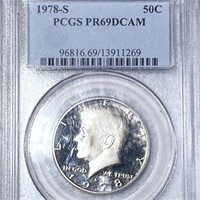 1978-S Kennedy Silver Half Dollar PCGS - PR69DCAM
