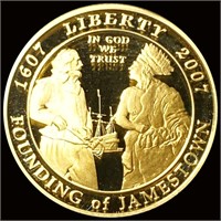 2007-W $5 Founding Of Jamestown Gold Coin PROOF