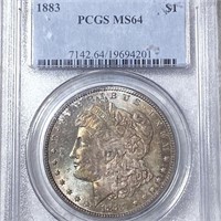 1883 Morgan Silver Dollar PCGS - MS64