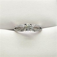 Certified 10K  Diamond(0.65ct) Diamond Ring