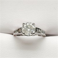Certified 14K  Diamond(1.8ct) Diamond Ring