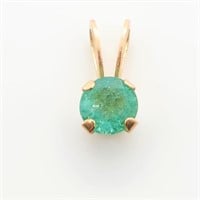 $120 10K  Emerald(0.25ct) Pendant