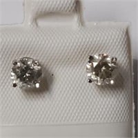 Certified 14K  Diamond(1.02Ct,Si1-Si2,I-J) Earring