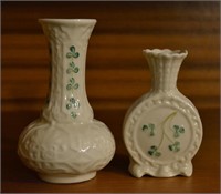 Belleek Vases - 2 Total