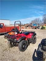 2001 RED HONDA FOREMAN 400 4 WHEELER W/ TITLE