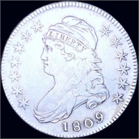 1809 Capped Bust Half Dollar NICELY CIRCULATED