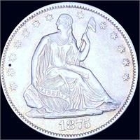 1875-S Seated Half Dollar NEARLY UNCIRCULATED