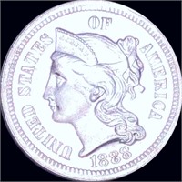 1888 Three Cent Nickel CHOICE PROOF