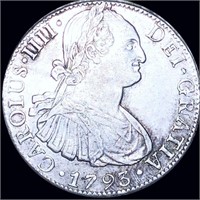 1793 Mexican Silver 8 Reales UNCIRCULATED