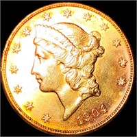 1904-S $20 Gold Double Eagle UNCIRCULATED