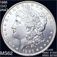 1886-O/O Morgan Silver Dollar UNC VAM-7