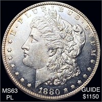 1880-O Morgan Silver Dollar CHOICE BU PL
