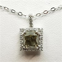 $14500 10K Fancy Yellowish Brown Diamond(1.65ct) W
