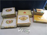 Lot (6) Cigar Storage Boxes