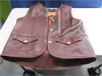 RMT RockyMountainTanners Mens XL Leather Vest $$$