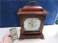 Hamilton Wooden 12" Mantle Clock NICE