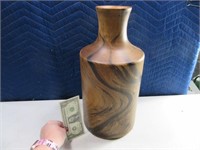 16"x8" Wooden Hand Spun Large Vase Decor