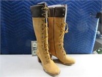 New TIMBERLAND Womens sz9 Leather HighRise Boots