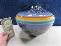 Stunning Signed BENDINI Art Glass 12" Bowl $$$