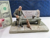 Michael Garmin 12" "Mini Bench" Figure Sculpture