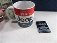 JEEP Themed Coffee Mug & Neat Magnet