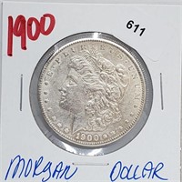 1900 90% Silver Morgan $1 Dollar