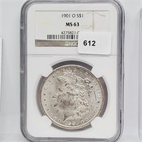 NGC 1901-O MS63 90% Silver Morgan $1 Dollar