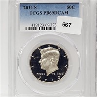 PCGS 2010-S PR69DCAM JFK Half $1 Dollar