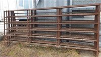 (10) 12ft 2" x 5ft 5 " shop built livestock