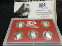 2005 mint proof quarter set