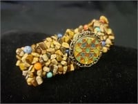 Multi colored stone bracelet