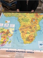 PHYSICAL/ POLITICAL MAP-AFRICA W/ HANGER
