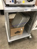 STAINLESS STEEL CART W/ TRAYS