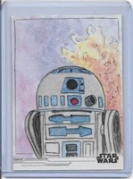 Star Wars Rise Skywalker R2D2 Sketch by C Yeager