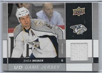 Shea Weber UD Game Jersey card